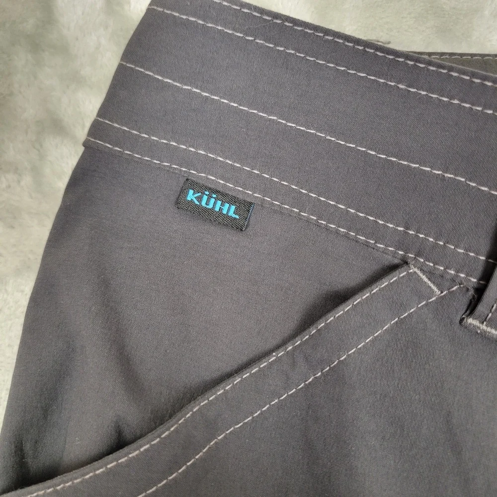 KUHL Born In The Mountains Mens Pants Dark Gray Nylon Hiking Outdoors Size 40x32